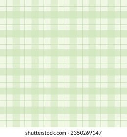 Vector seamless plaid background, green pattern design vector.