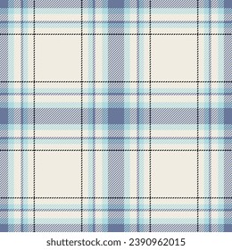Vector seamless plaid of fabric tartan background with a pattern texture textile check in white and light colors.