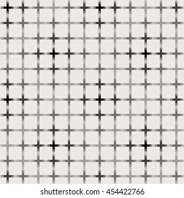 Vector seamless  plaid geometric lines Memphis pattern Abstract background texture.