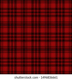 vector seamless plaid knitted checkered pattern
