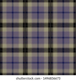 vector seamless plaid knitted checkered pattern