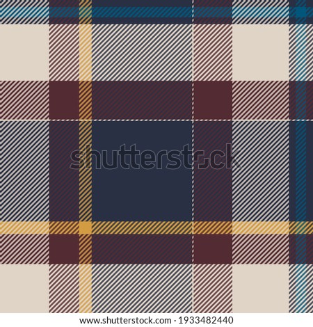 Vector Seamless Plaid pattern illustration. Vintage College Look  plaid for fashion textile design.