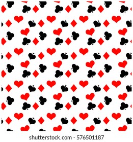 Vector Seamless Poker Pattern, Background Poker 