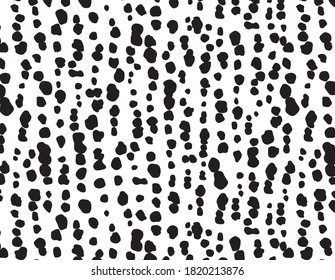 vector seamless polka dot pattern.Hand drawn irregular polka dot seamless pattern
