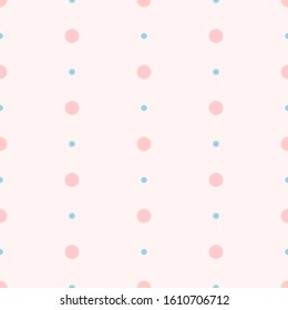 Vector seamless polka dots pattern. Simple design for wrapping, wallpaper, textile