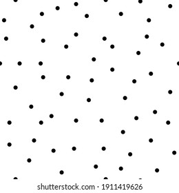 Vector seamless polka dots pattern. Simple design for wrapping paper, textile, wallpaper, stationery.