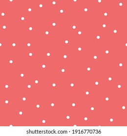 Vector seamless polka dots pattern. Simple design for wrapping paper, textile, wallpaper, stationery.