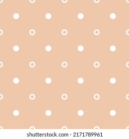 Vector seamless polka dots pattern. Simple design for wrapping paper, wallpaper, textile, stationery.