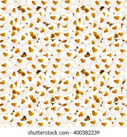 Vector seamless popcorn pattern