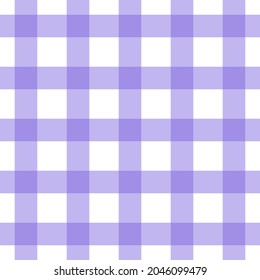 Vector seamless purple gingham pattern. Design for fabric, packing paper, cover, or other purposes.