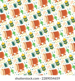 Vector seamless ramadan mubarak pattern, Ramadan pattern