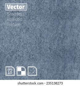 Vector seamless realistic denim texture. Photo texture for your design