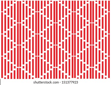vector seamless red and white lines
