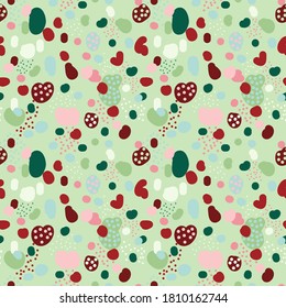 Vector seamless repeat pattern of Christmas Abstraction
