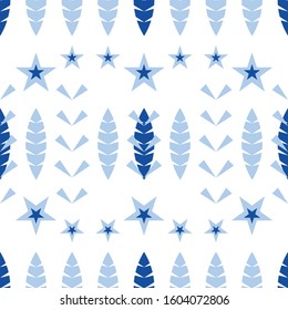 Vector seamless repeat pattern. Created for ceramic tile, fabrication, textile, background & texture, printing. Could be use in graphic design project, etc.