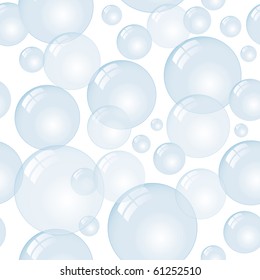 vector seamless repeating bubbles, eps 10 file