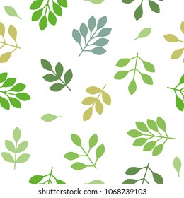 vector seamless repeating illustration floral pattern leaves