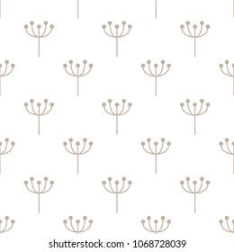 vector seamless repeating illustration pattern dandelions