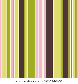 Vector seamless repeating pattern bright stripes as avocado colors for printing at textile, fabric, paper, cover, wallpaper, package