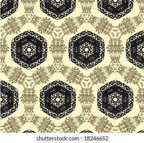 Vector Seamless Retro Background