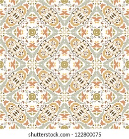 vector seamless retro floral pattern background