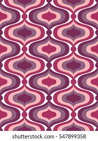 Vector seamless retro pattern. Abstract background.