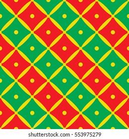 Vector seamless retro pattern. Abstract background in bright colors. 