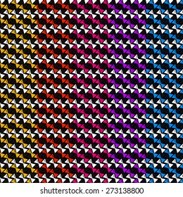 Vector seamless retro pattern, with hipster gentleman bow tie.