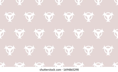 Vector seamless retro pattern, polka dot with virus or covid-19 symbols