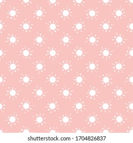 Vector seamless retro pattern, virus or covid-19 icons