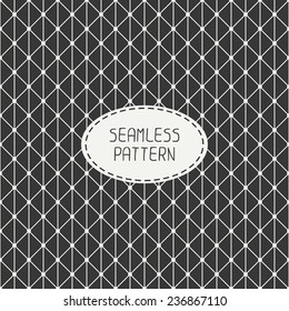 Vector seamless retro vintage geometric hipster line pattern. For wallpaper, pattern fills, web page background, blog. Stylish texture.