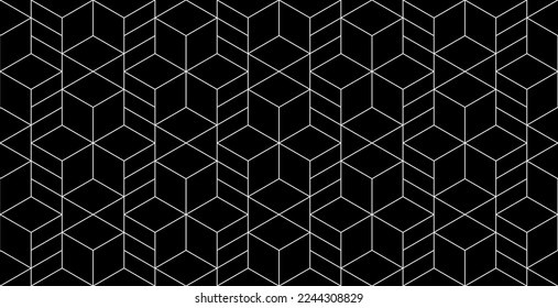 Vector seamless rhombus pattern. Abstract geometric background. Stylish fractal texture.