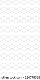 Vector seamless rhombus pattern. Abstract geometric background. Stylish fractal texture.