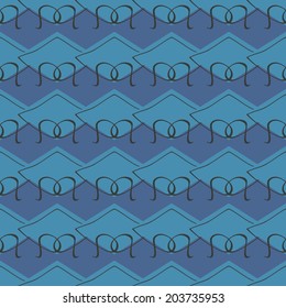 Vector seamless rhombus texture pattern. Endless background.