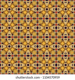 Vector seamless rhombus and tiles parquet texture in brown, beige and yellow colors (chevron various).