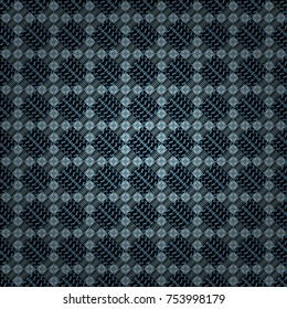 Vector seamless rhombus and tiles parquet texture in gray, blue and black colors (chevron various).