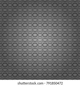 Vector seamless rhombus and tiles parquet texture in gray, black and white colors (chevron various).