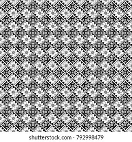 Vector seamless rhombus and tiles parquet texture in white, gray and black colors (chevron various).