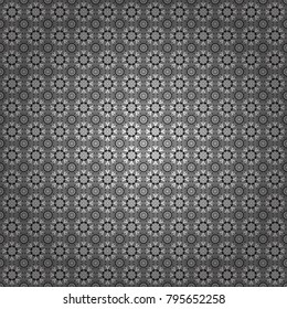 Vector seamless rhombus and tiles parquet texture in gray, black and white colors (chevron various).