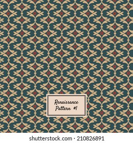 Vector seamless rich background in Renaissance style