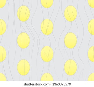 Vector seamless rwxture with egg looking shapes