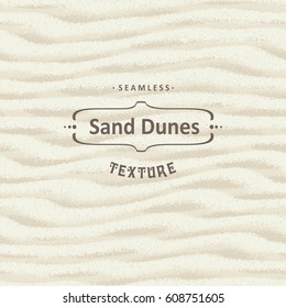Vector seamless sand texture background with natural waves
