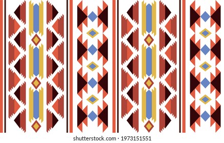 Vector Seamless Saudi Arabia Traditional Pattern Texture - Sadu, Sadou, Sadow or Sado. Vector Illustration. Eps 10