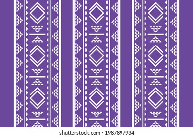 Vector Seamless Saudi Arabia Traditional Purple Pattern Texture - Sadu, Sadou, Sadow or Sado. Vector Illustration. Eps 10