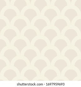 Vector seamless scales pattern. Geometric classic background. Vintage texture in art Deco style