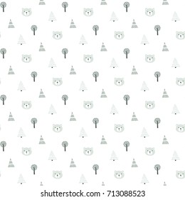 Vector seamless scandinavian pattern