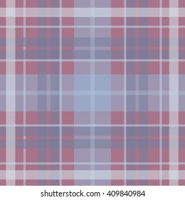 Vector seamless scottish tartan pattern in blue, pink, purple, violet. British or irish celtic baby tender design for textile, fabric or for wrapping, backgrounds, wallpaper, websites