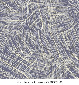 Vector seamless scribble artistic pattern, made of chaotic lines. Great for print, wrapping paper, wallpaper,