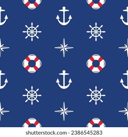 vector seamless sea background pattern