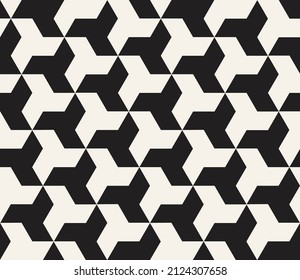 Vector seamless simple checkered tiling pattern. Repeating geometric tessellated elements. Stylish monochrome background design.